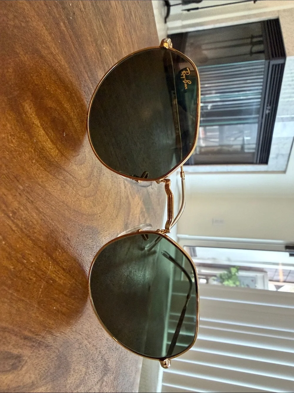 Ray-Ban Gold Frame Sunglasses